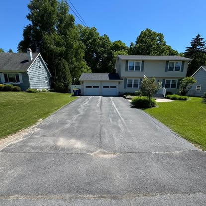 Paver walkway and planting beds